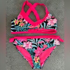 Hurley Pink Tropical Bikini Set